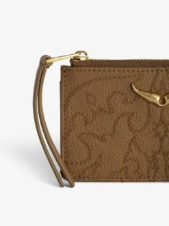 Zadig & Voltaire ZV Card Wallet Cognac 2 Zadig & Voltaire ZV Card Wallet Cognac -Zadig Et Voltaire LWSG03664 COGNAC ADDI 1 675abcf4ba849