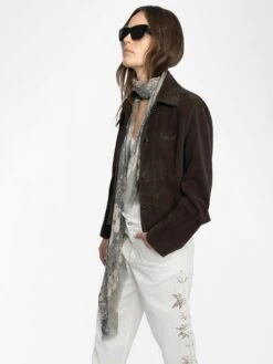 Zadig & Voltaire Kerry Scarf Record 4 Zadig & Voltaire Kerry Scarf Record -Zadig Et Voltaire OWSC01519 RECORD HOVER 6835c9baa711d