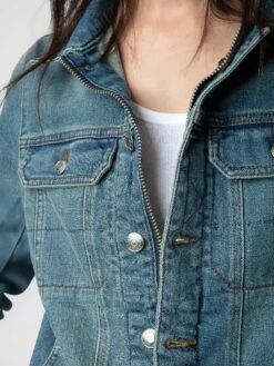 Zadig & Voltaire Kioky Denim Jacket Blue -Zadig Et Voltaire PWGCT3403F BLEU ADDI 1