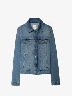 Zadig & Voltaire Kioky Denim Jacket Blue -Zadig Et Voltaire PWGCT3403F BLEU PACKSHOT