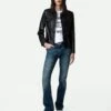 Zadig & Voltaire Liam Leather Jacket Black