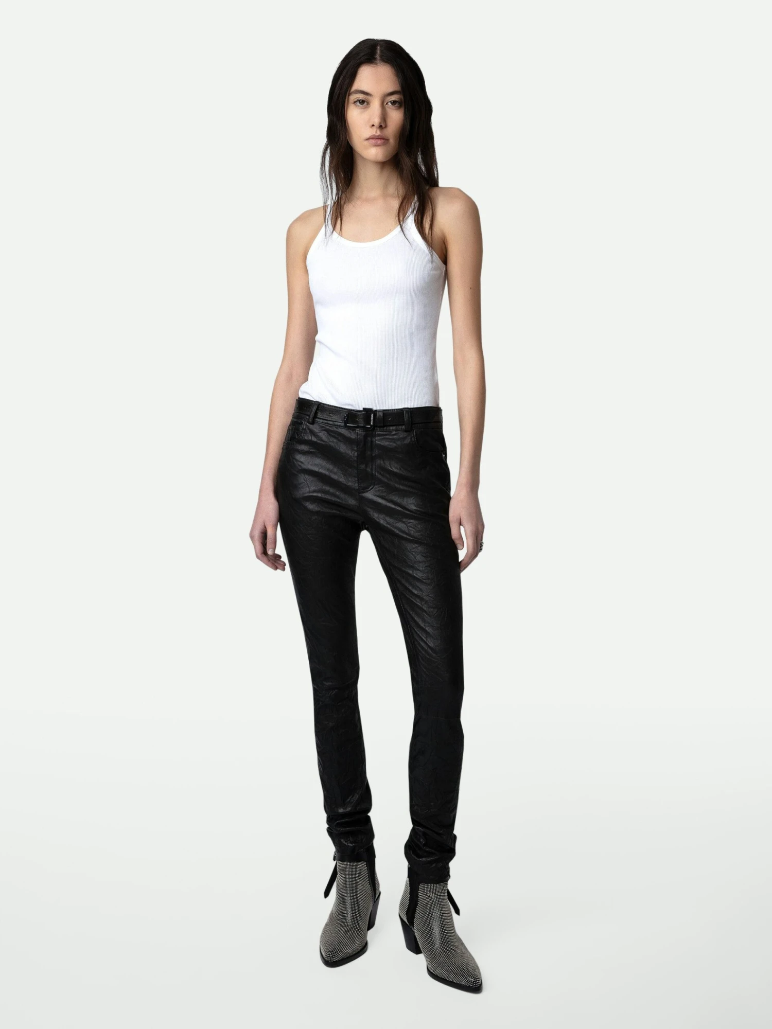 Phlame Crinkled Leather Pants Black Zadig & Voltaire Phlame Crinkled Leather Pants Black -Zadig Et Voltaire PWGCU1402F NOIR HOVER scaled