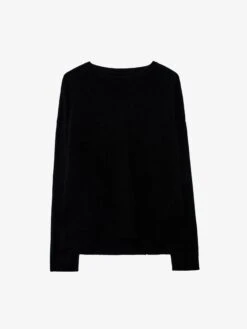 Zadig & Voltaire Cici Patch Cashmere Sweater Black -Zadig Et Voltaire PWGMZ1101F NOIR PACKSHOT