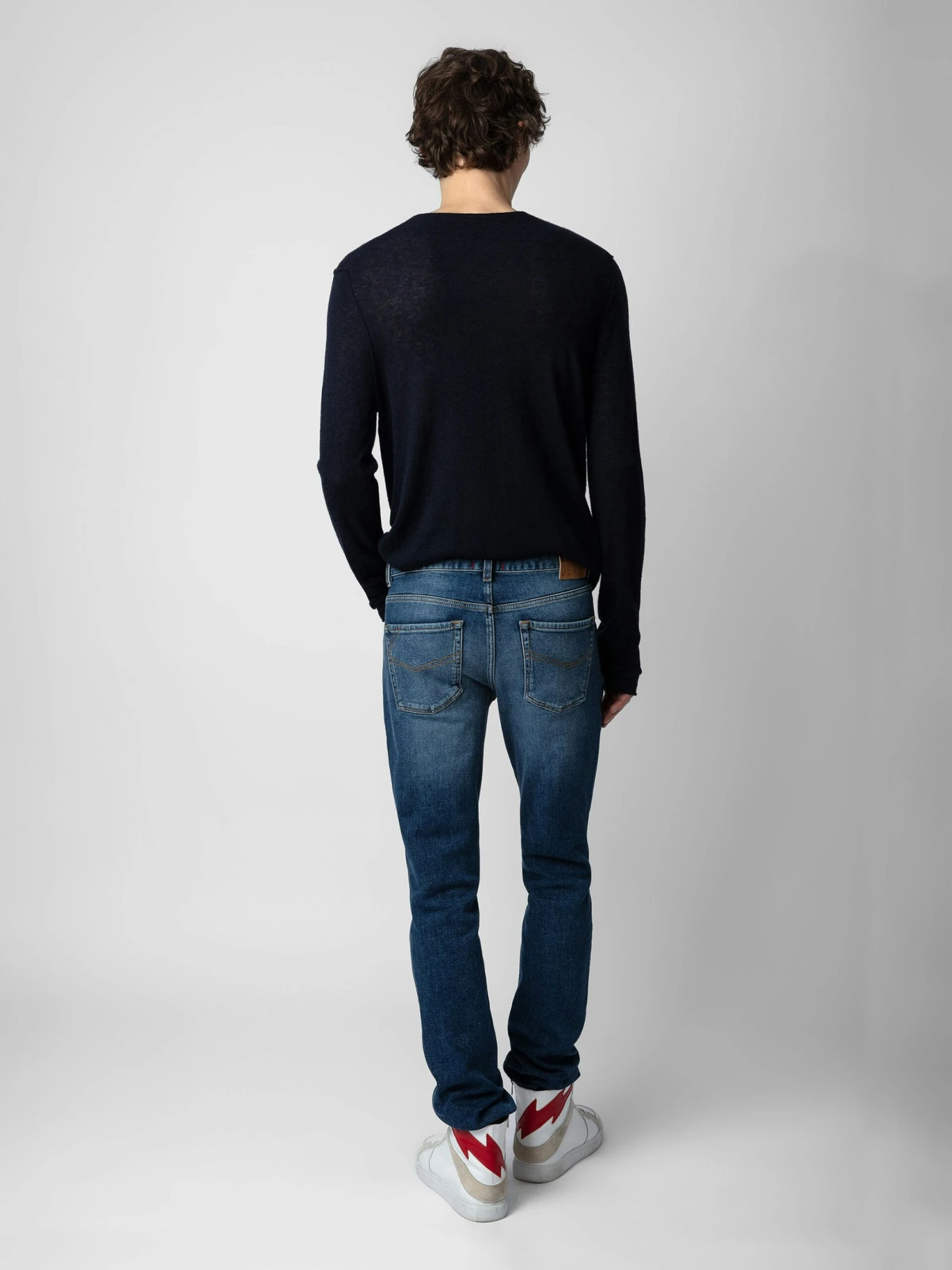 Teiss Cashmere Sweater Ink Zadig & Voltaire Teiss Cashmere Sweater Ink -Zadig Et Voltaire PWGMZ1102H ENCRE BACK scaled