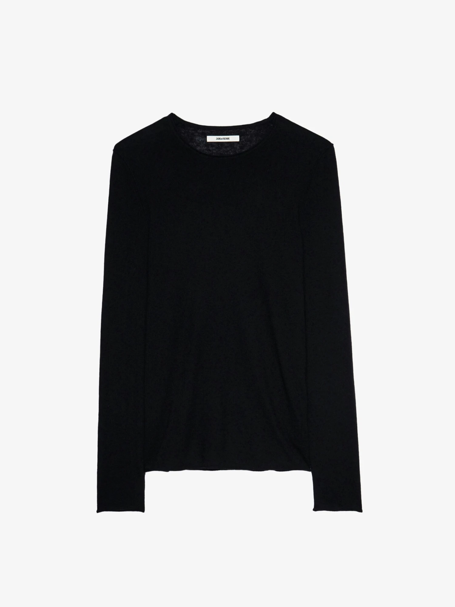 Teiss Cashmere Sweater Black Zadig & Voltaire Teiss Cashmere Sweater Black -Zadig Et Voltaire PWGMZ1102H NOIR PACKSHOT scaled