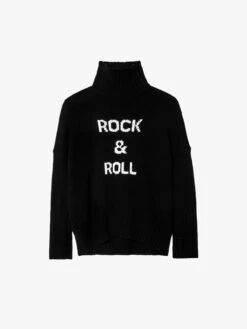 Zadig & Voltaire Alma Rock & Roll Sweater Black -Zadig Et Voltaire PWHMZ1101F NOIR PACKSHOT