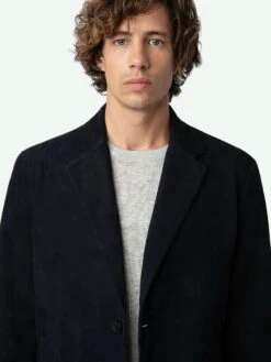 Zadig & Voltaire Valfried Suede Blazer Encre -Zadig Et Voltaire RMBL00018 ENCRE HOVER 662ba8996e816