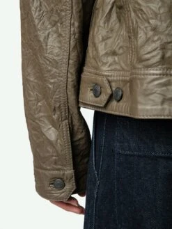 Zadig & Voltaire Base Crinkled Leather Jacket Latte 4 Zadig & Voltaire Base Crinkled Leather Jacket Latte -Zadig Et Voltaire RMOW00040 LATTE ADDI 3 668ba310c751d