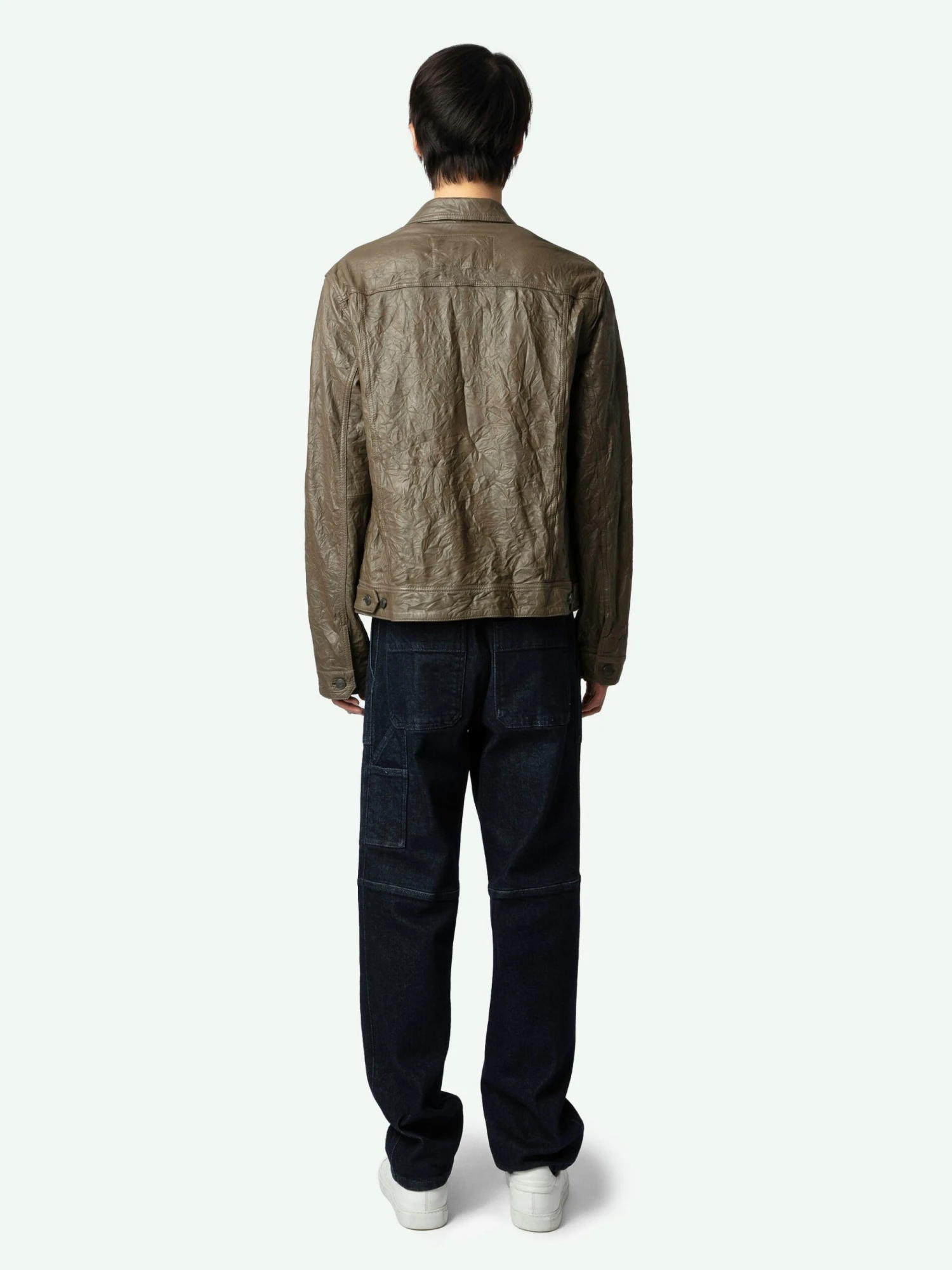 Base Crinkled Leather Jacket Latte Zadig & Voltaire Base Crinkled Leather Jacket Latte -Zadig Et Voltaire RMOW00040 LATTE BACK 668ba2265f616 scaled