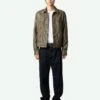 Zadig & Voltaire Base Crinkled Leather Jacket Latte