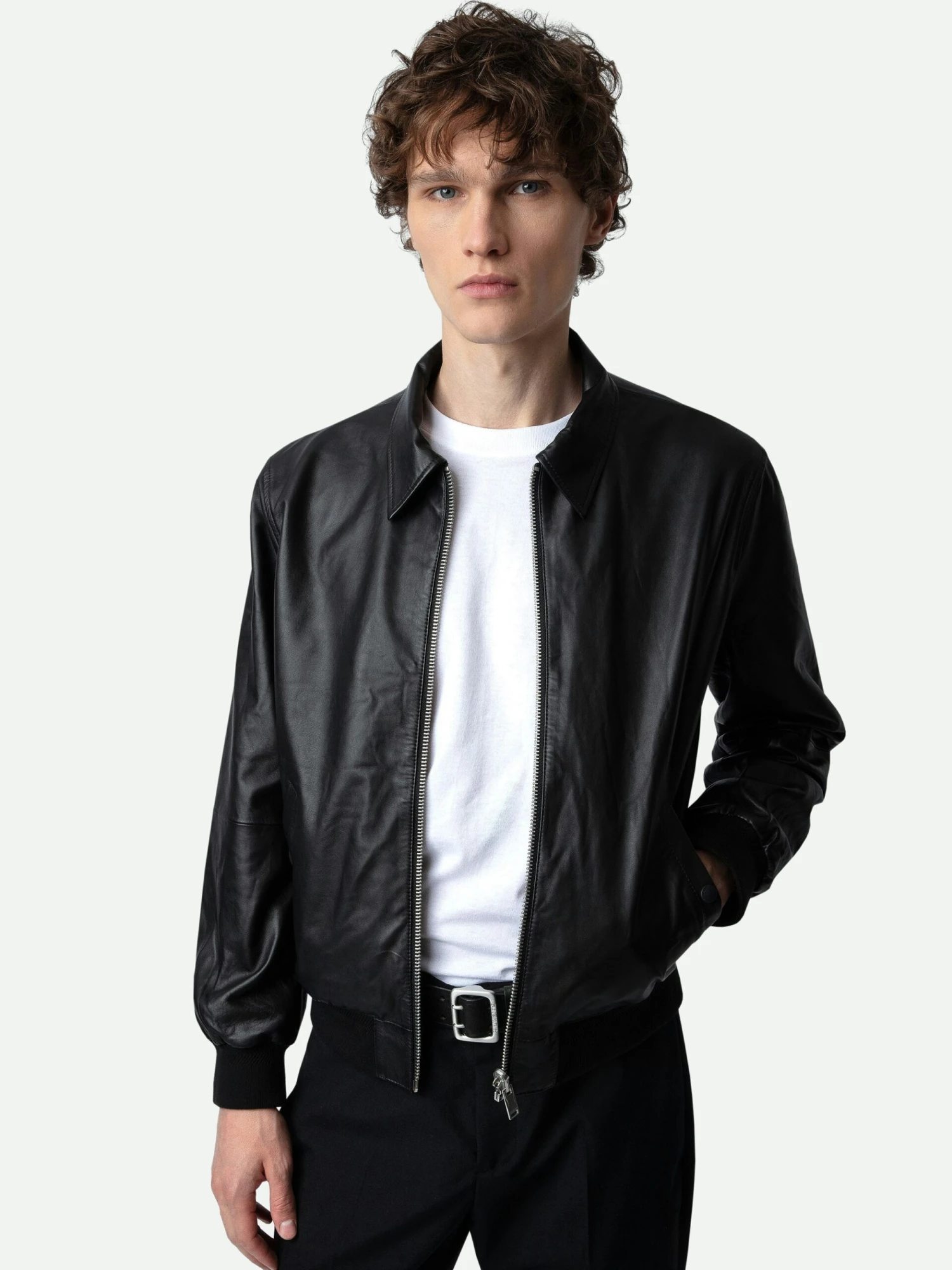 Mate Leather Jacket Black Zadig & Voltaire Mate Leather Jacket Black -Zadig Et Voltaire RMOW00102 NOIR HOVER scaled