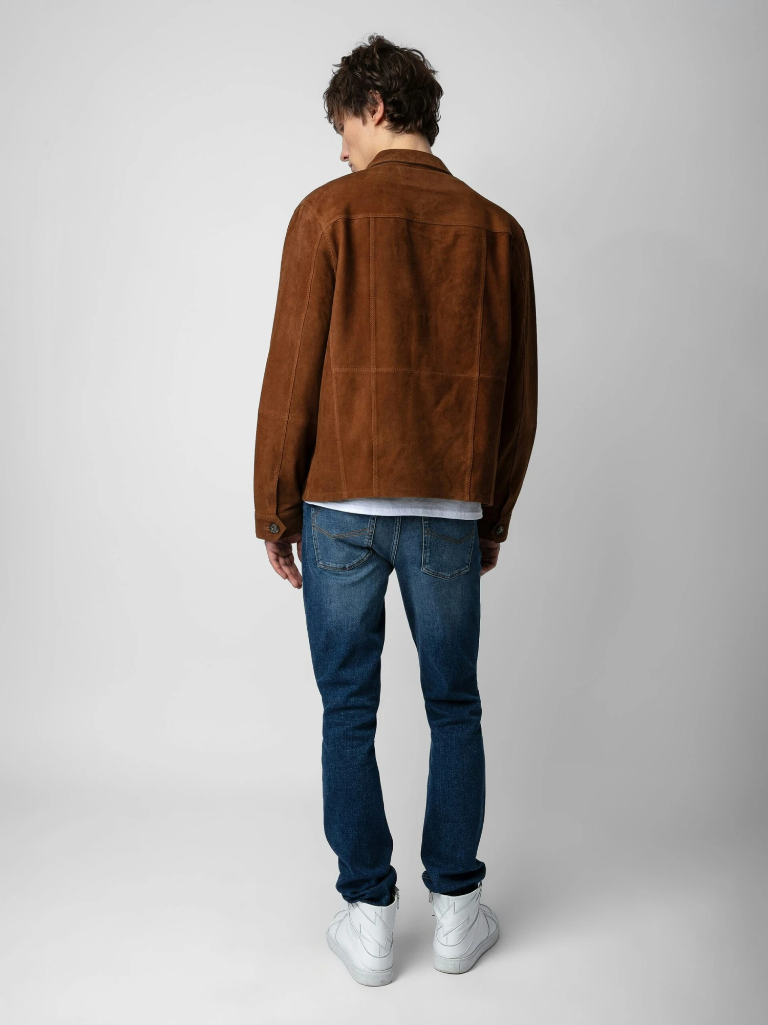 Kuba Suede Jacket Cognac Zadig & Voltaire Kuba Suede Jacket Cognac -Zadig Et Voltaire RMOW00103 COGNAC BACK scaled