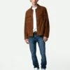 Zadig & Voltaire Kuba Suede Jacket Cognac