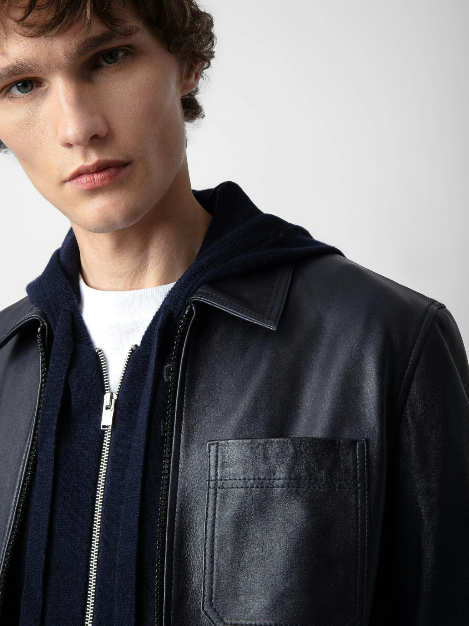 Lasso Leather Jacket Encre Zadig & Voltaire Lasso Leather Jacket Encre -Zadig Et Voltaire RMOW00105 ENCRE ADDI 1 scaled