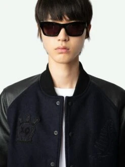 Zadig & Voltaire Birdieh Bomber Jacket Encre -Zadig Et Voltaire RMOW00111 ENCRE ADDI 3 668ba2b0b01e6