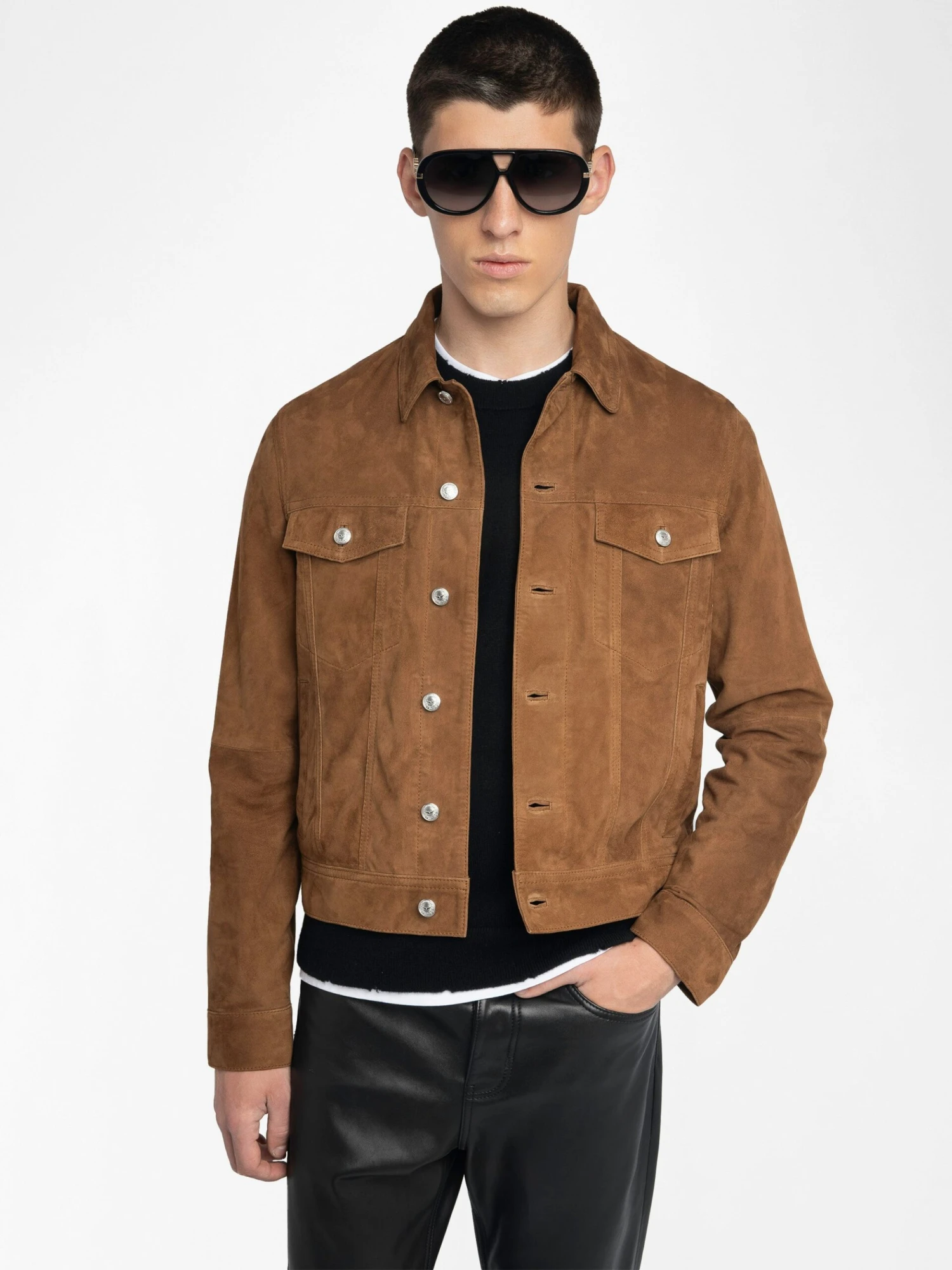 Bases Suede Jacket Cognac Zadig & Voltaire Bases Suede Jacket Cognac -Zadig Et Voltaire RMOW01125 COGNAC ADDI 2 6863f5bf3415e scaled