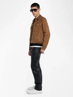 Zadig & Voltaire Bases Suede Jacket Cognac 4 Zadig & Voltaire Bases Suede Jacket Cognac -Zadig Et Voltaire RMOW01125 COGNAC ADDI 3 6863f6b21b304