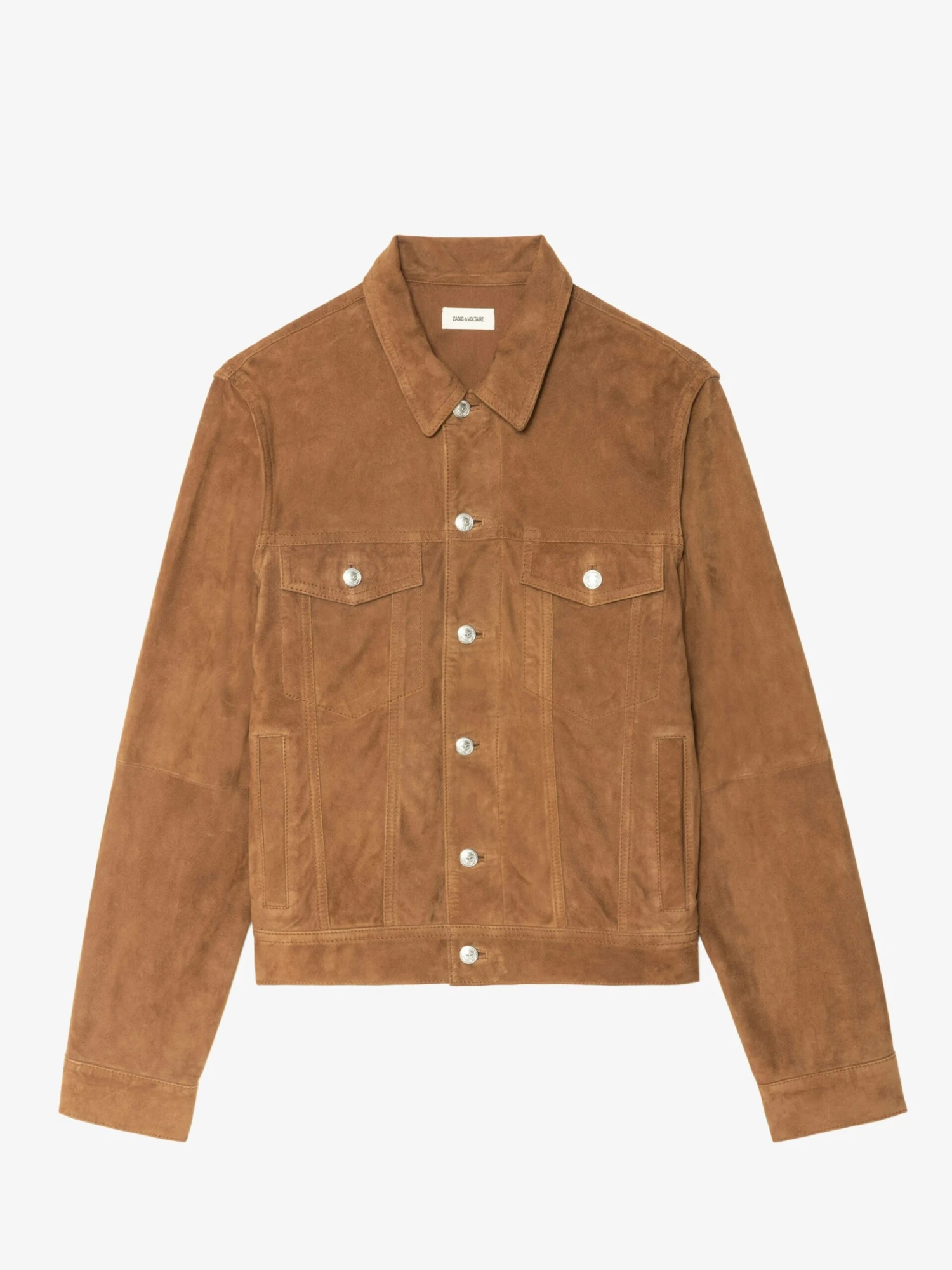 Bases Suede Jacket Cognac Zadig & Voltaire Bases Suede Jacket Cognac -Zadig Et Voltaire RMOW01125 COGNAC PACKSHOT 686681d2cd219 scaled