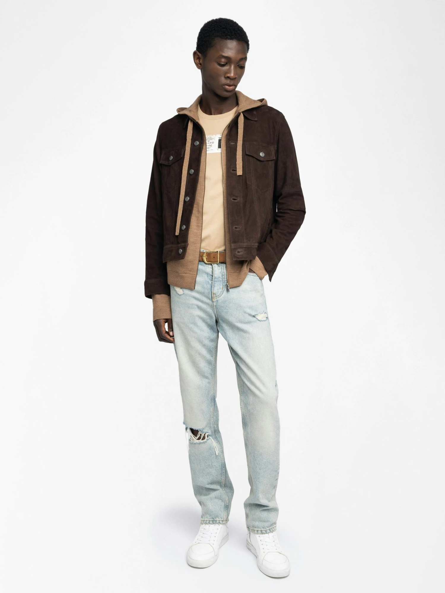 Bases Suede Jacket Dark chocolate Zadig & Voltaire Bases Suede Jacket Dark Chocolate -Zadig Et Voltaire RMOW01125 DARK CHOCOLATE ADDI 1 684850c4dcce1 scaled