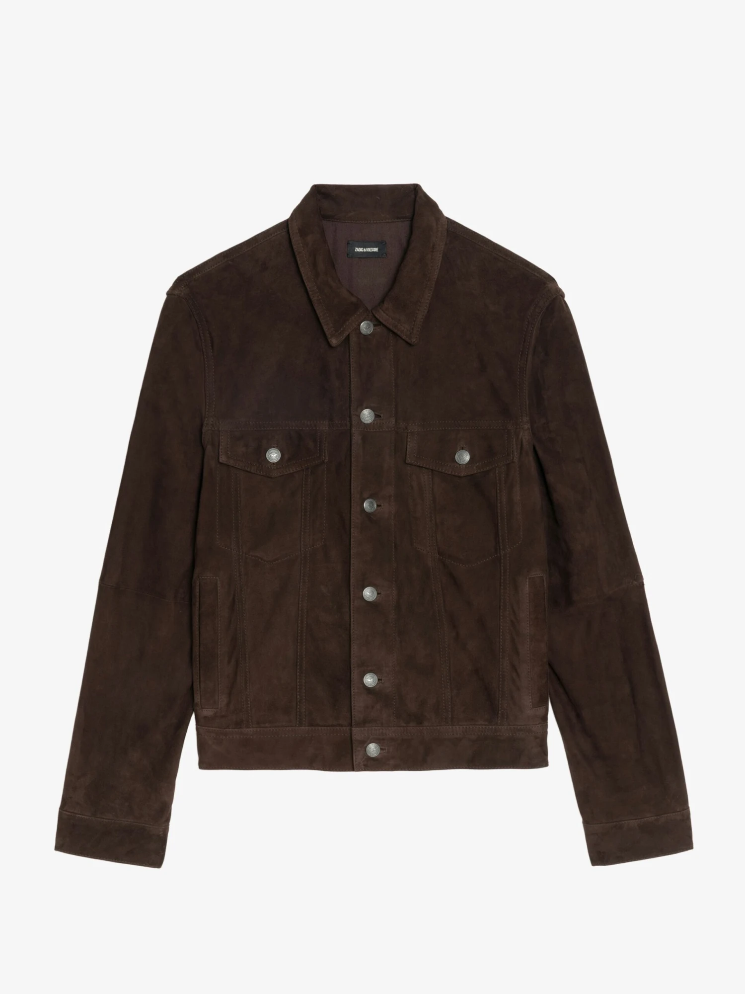 Bases Suede Jacket Dark chocolate Zadig & Voltaire Bases Suede Jacket Dark Chocolate -Zadig Et Voltaire RMOW01125 DARK CHOCOLATE PACKSHOT 686681dad5244 scaled
