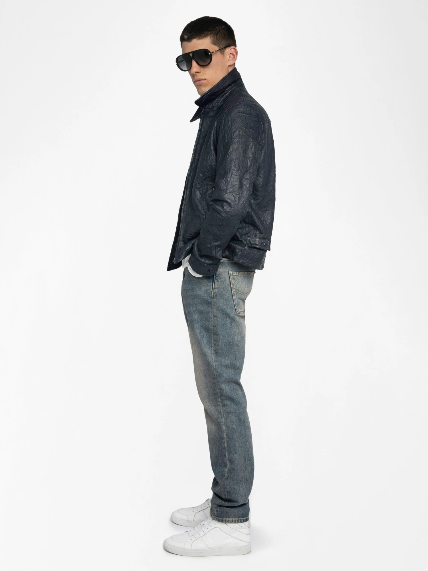 Loumy Leather Jacket Encre Zadig & Voltaire Loumy Leather Jacket Encre -Zadig Et Voltaire RMOW01127 ENCRE ADDI 2 6863f65c5d6e7 scaled