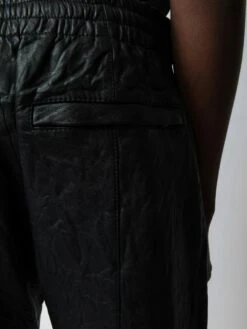 Zadig & Voltaire Pacha Crinkled Leather Pants Black 4 Zadig & Voltaire Pacha Crinkled Leather Pants Black -Zadig Et Voltaire RMPA00016 NOIR ADDI 1