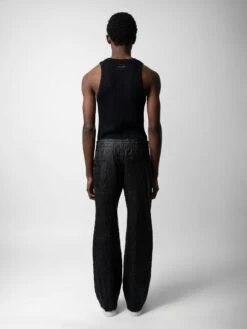 Zadig & Voltaire Pacha Crinkled Leather Pants Black 2 Zadig & Voltaire Pacha Crinkled Leather Pants Black -Zadig Et Voltaire RMPA00016 NOIR BACK