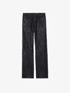 Zadig & Voltaire Pacha Crinkled Leather Pants Black 7 Zadig & Voltaire Pacha Crinkled Leather Pants Black -Zadig Et Voltaire RMPA00016 NOIR PACKSHOT