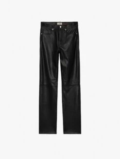 Zadig & Voltaire John Leather Pants Black -Zadig Et Voltaire RMPA00017 NOIR PACKSHOT 6630a18ab3324