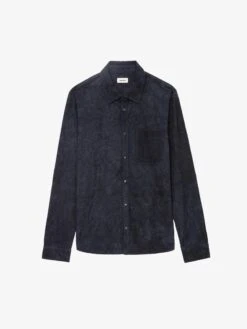 Zadig & Voltaire Serge Suede Shirt Encre -Zadig Et Voltaire RMSH00011 ENCRE PACKSHOT
