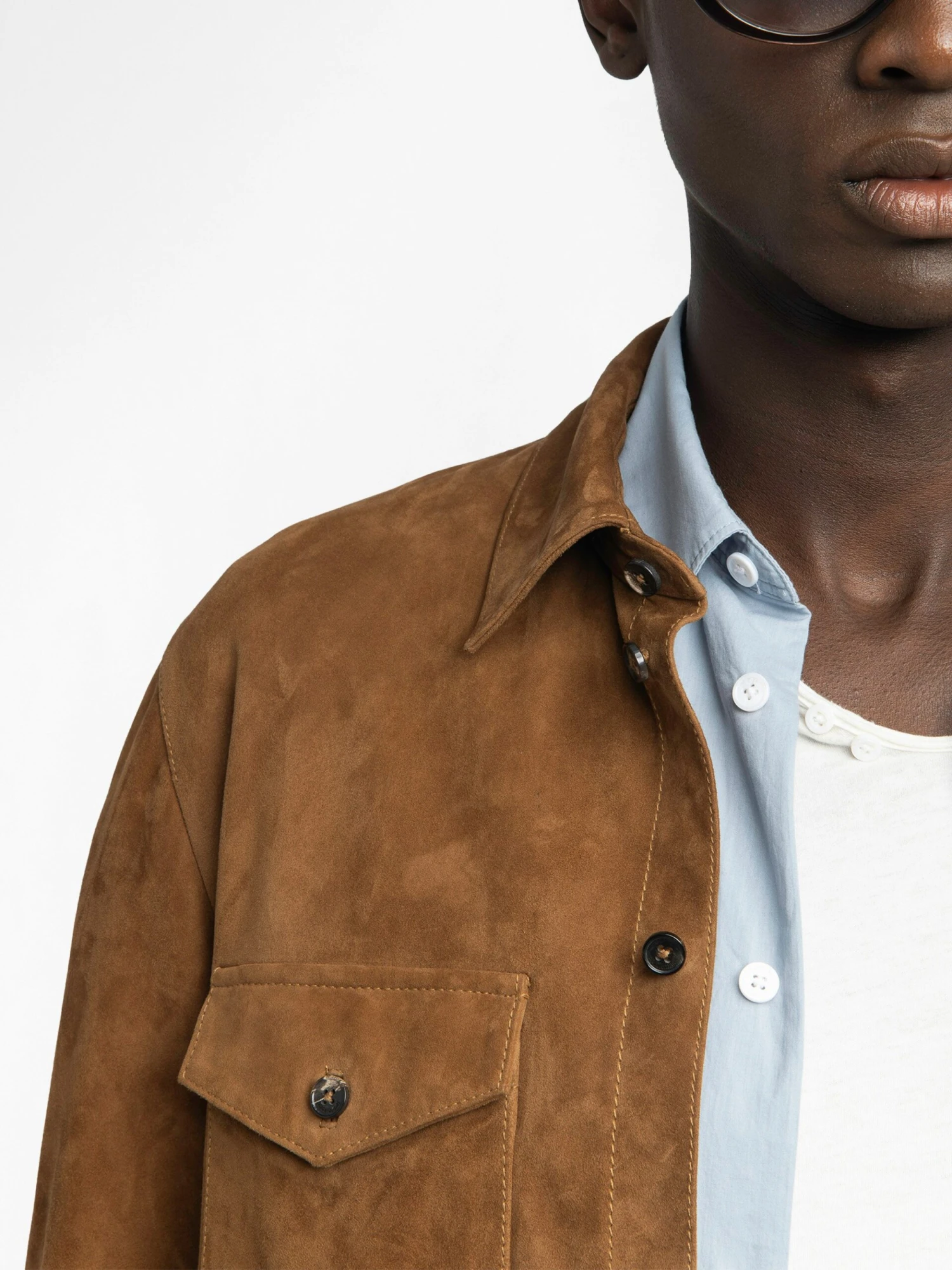 Sergy Suede Shirt Daim Zadig & Voltaire Sergy Suede Shirt Daim -Zadig Et Voltaire RMSH01018 DAIM HOVER 68485106a1bdd scaled