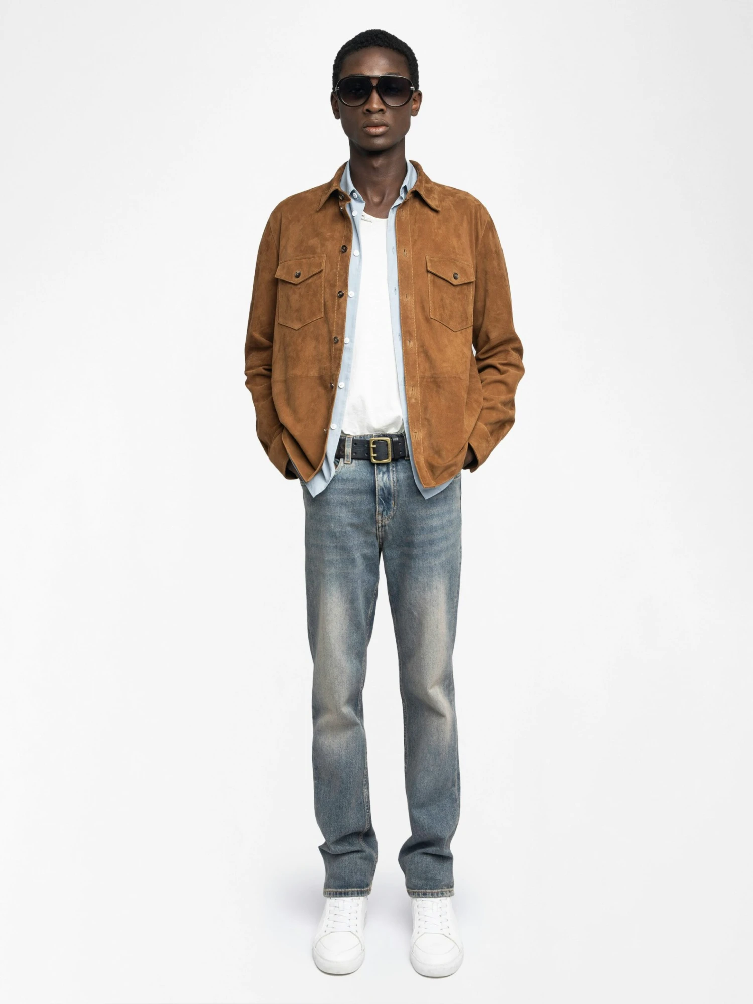 Sergy Suede Shirt Daim Zadig & Voltaire Sergy Suede Shirt Daim -Zadig Et Voltaire RMSH01018 DAIM SHOOTING 684850f77f70f scaled