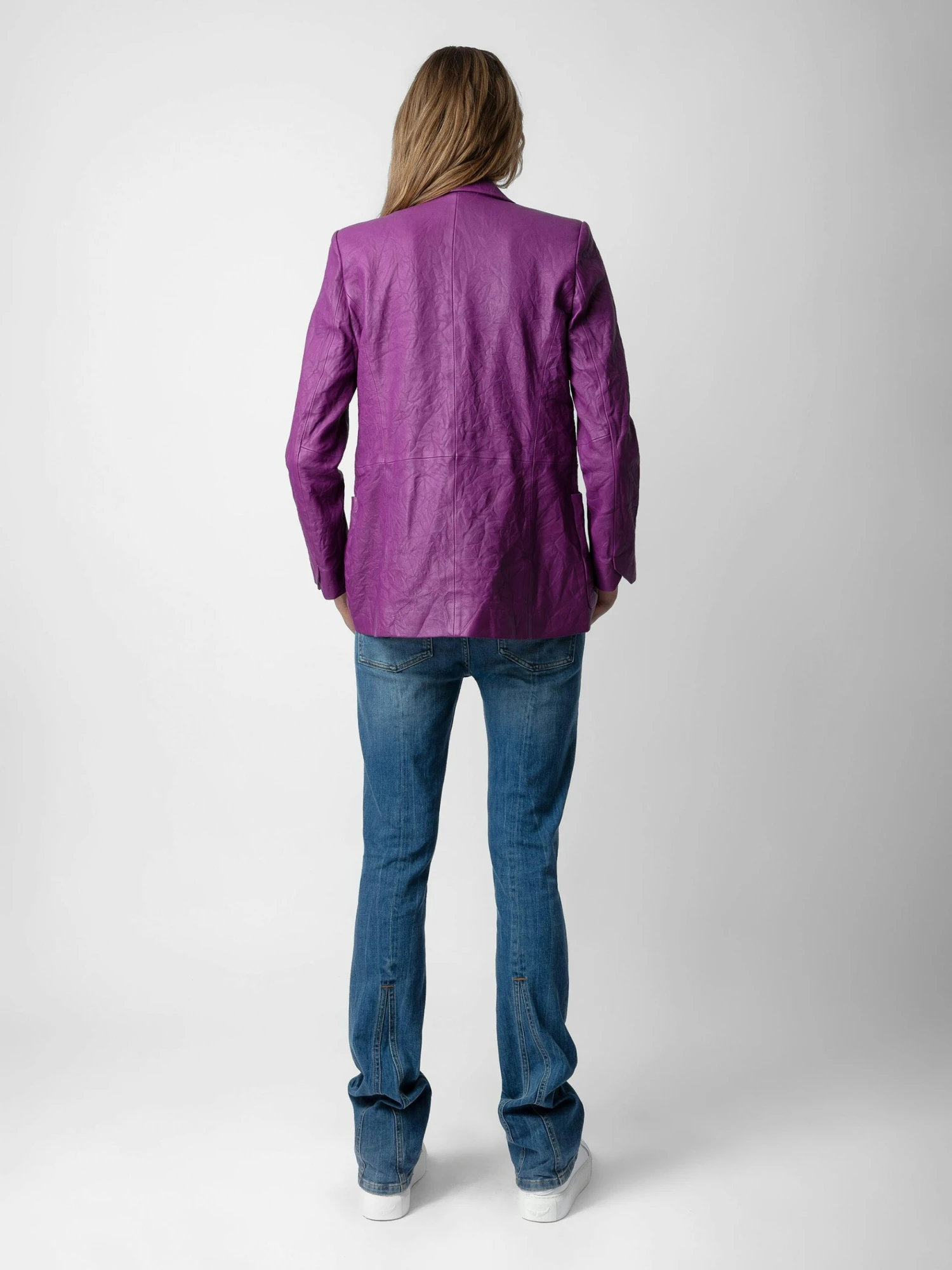 Visko Crinkled Leather Blazer Goa Zadig & Voltaire Visko Crinkled Leather Blazer Goa -Zadig Et Voltaire RWBL00003 GOA BACK scaled