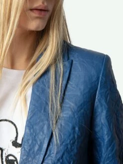 Zadig & Voltaire Valse Leather Blazer Surf -Zadig Et Voltaire RWBL00059 SURF HOVER 67b75aa181c48