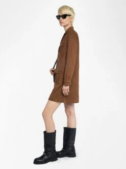 Zadig & Voltaire Remacha Suede Leather Dress Cognac 2 Zadig & Voltaire Remacha Suede Leather Dress Cognac -Zadig Et Voltaire RWDR01042 COGNAC ADDI 2 685e8e0e5fe19