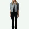 Zadig & Voltaire Litchi Leather Jacket Iron