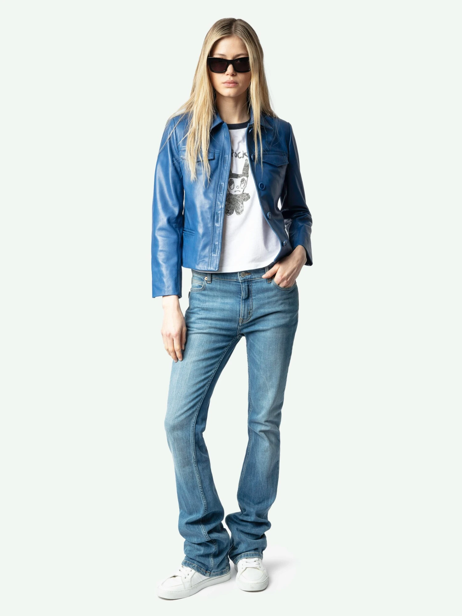 Liam Leather Jacket Surf Zadig & Voltaire Liam Leather Jacket Surf -Zadig Et Voltaire RWOW01244 SURF ADDI 1 67a6262b36925 scaled