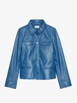 Zadig & Voltaire Liam Leather Jacket Surf 7 Zadig & Voltaire Liam Leather Jacket Surf -Zadig Et Voltaire RWOW01244 SURF PACKSHOT 67a6279859860