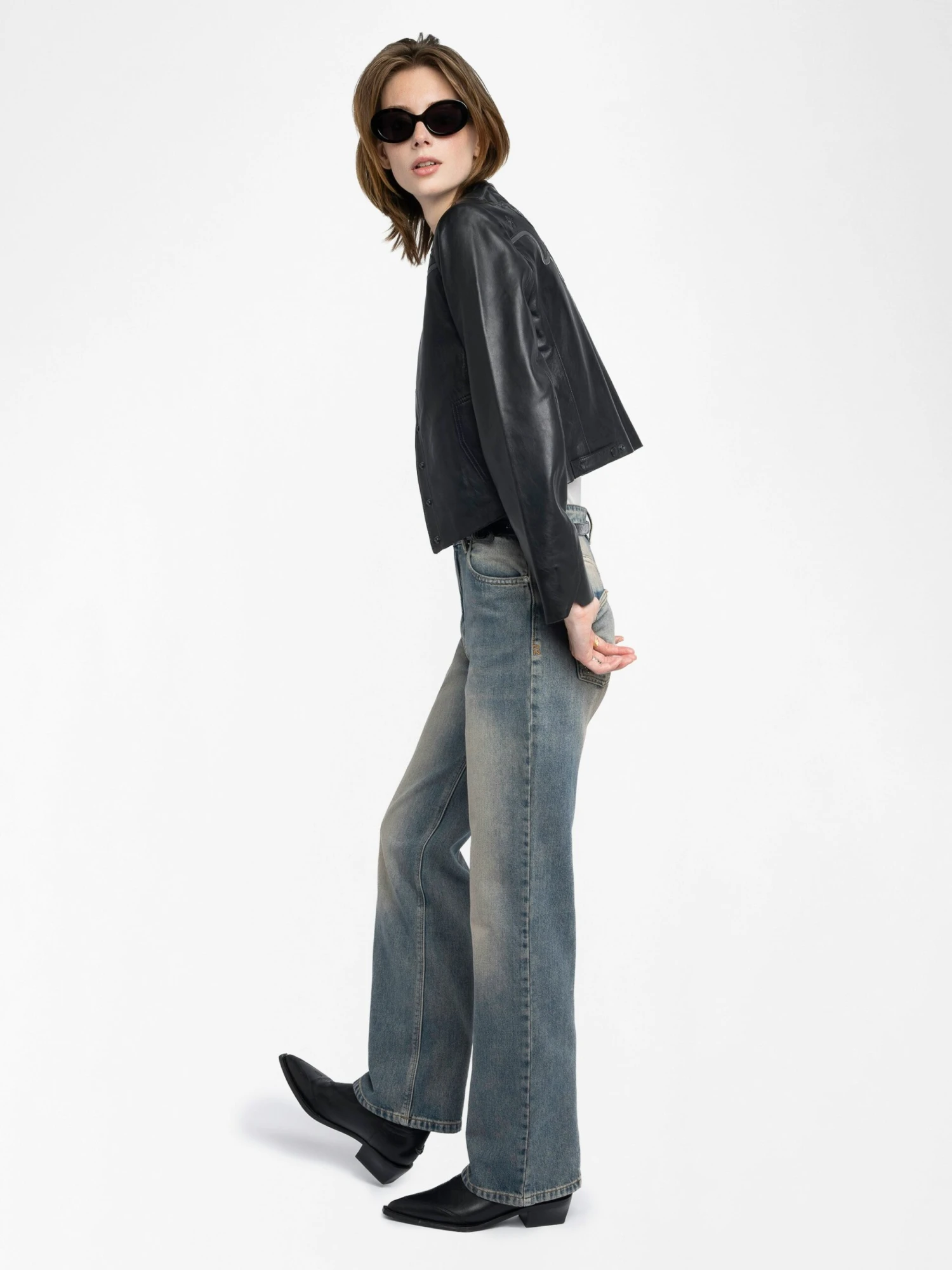 Luxi Leather Jacket Black Zadig & Voltaire Luxi Leather Jacket Black -Zadig Et Voltaire RWOW01251 BLACK ADDI 2 687df5d6233af scaled