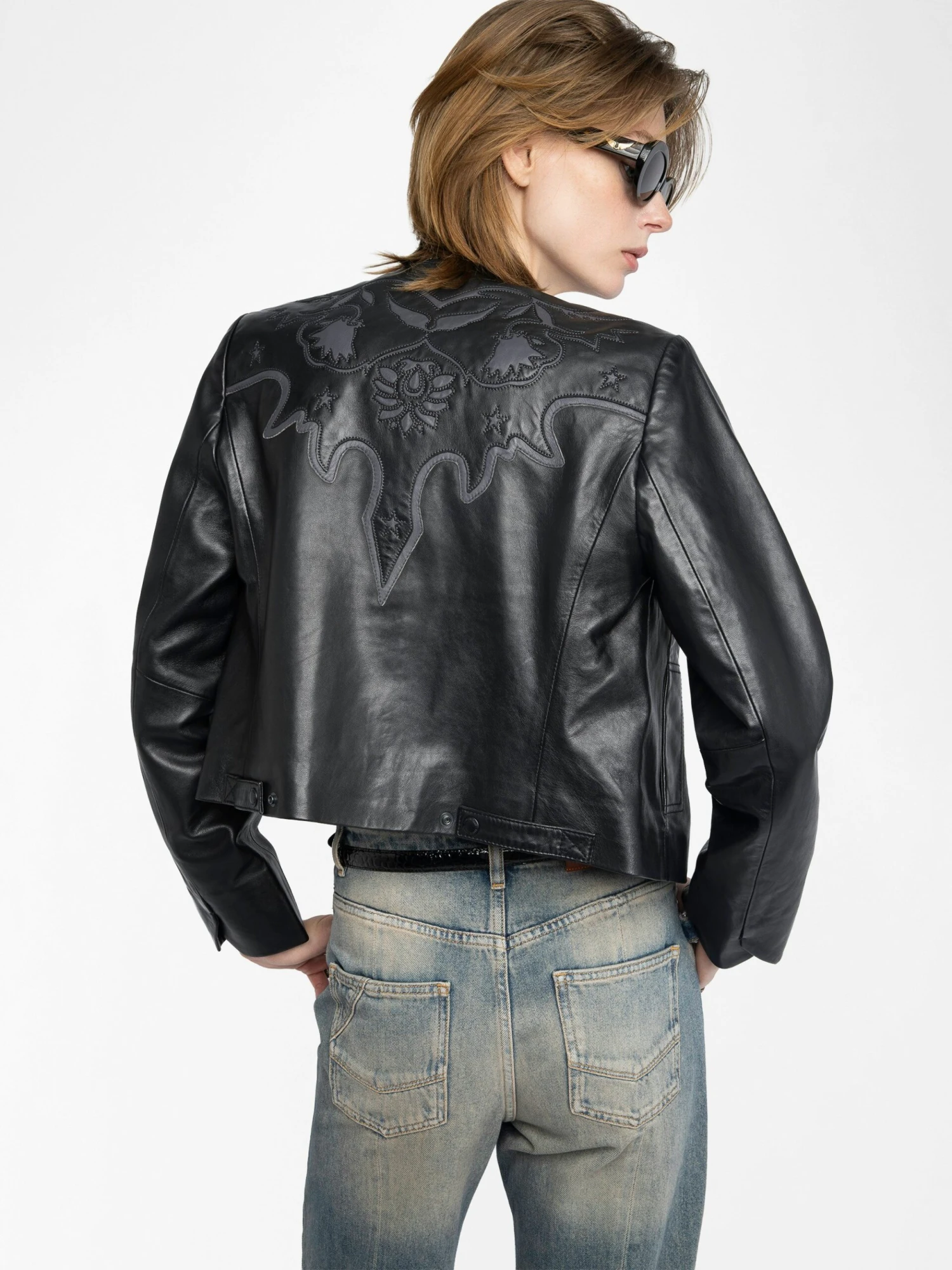 Luxi Leather Jacket Black Zadig & Voltaire Luxi Leather Jacket Black -Zadig Et Voltaire RWOW01251 BLACK ADDI 3 687df5ec56716 scaled