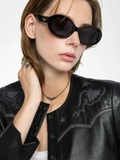 Zadig & Voltaire Luxi Leather Jacket Black 5 Zadig & Voltaire Luxi Leather Jacket Black -Zadig Et Voltaire RWOW01251 BLACK ADDI 4 687df5e629c99