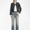Zadig & Voltaire Luxi Leather Jacket Black