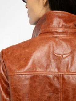 Zadig & Voltaire Lienna Leather Jacket Burn 5 Zadig & Voltaire Lienna Leather Jacket Burn -Zadig Et Voltaire RWOW01258 BURN ADDI 4 686b8447e0d35
