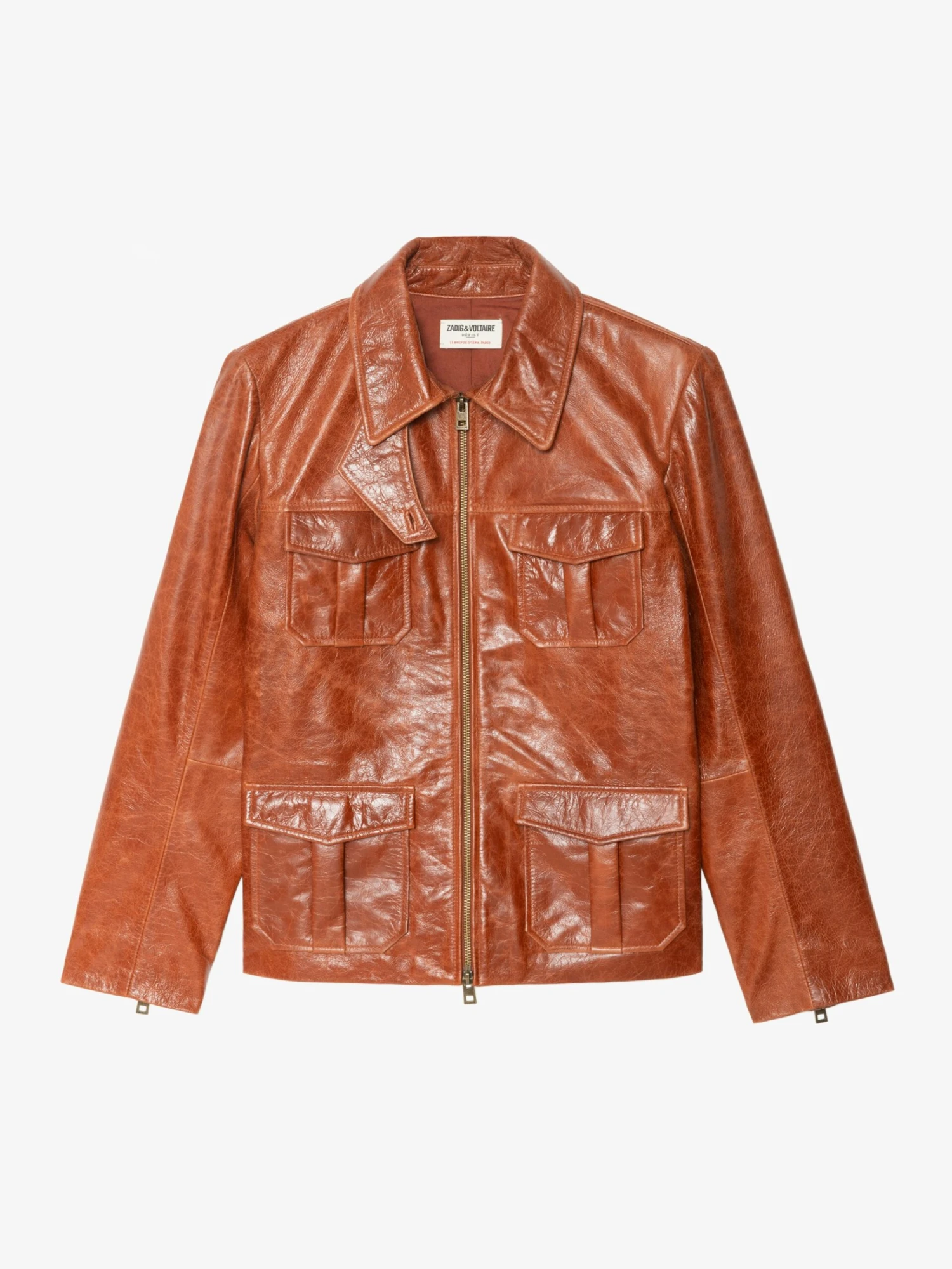 Lienna Leather Jacket Burn Zadig & Voltaire Lienna Leather Jacket Burn -Zadig Et Voltaire RWOW01258 BURN PACKSHOT 686681c2ee85a scaled