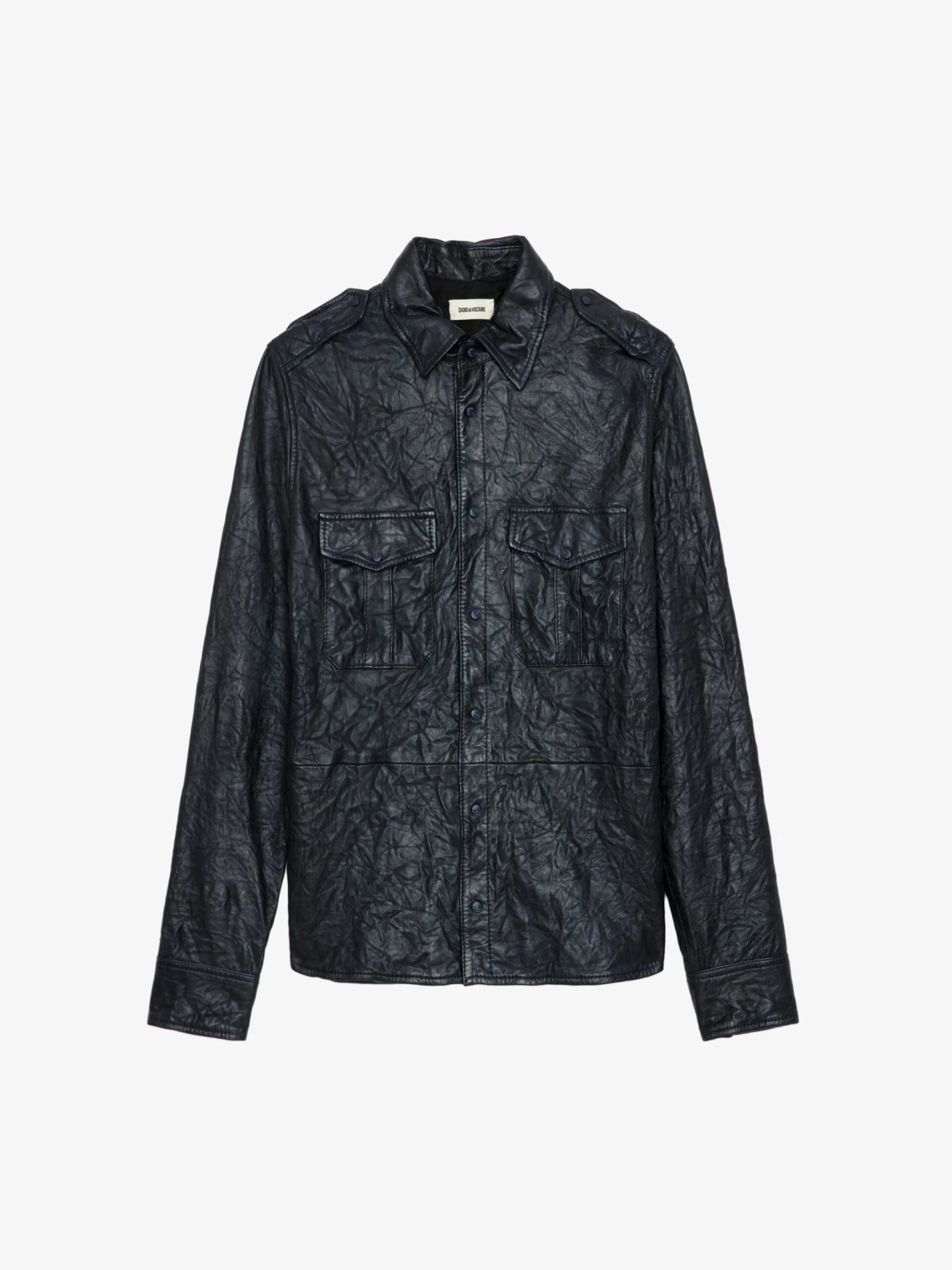 Taska Leather Shirt Encre Zadig & Voltaire Taska Leather Shirt Encre -Zadig Et Voltaire RWSH00029 ENCRE PACKSHOT 6697c583e79cb scaled