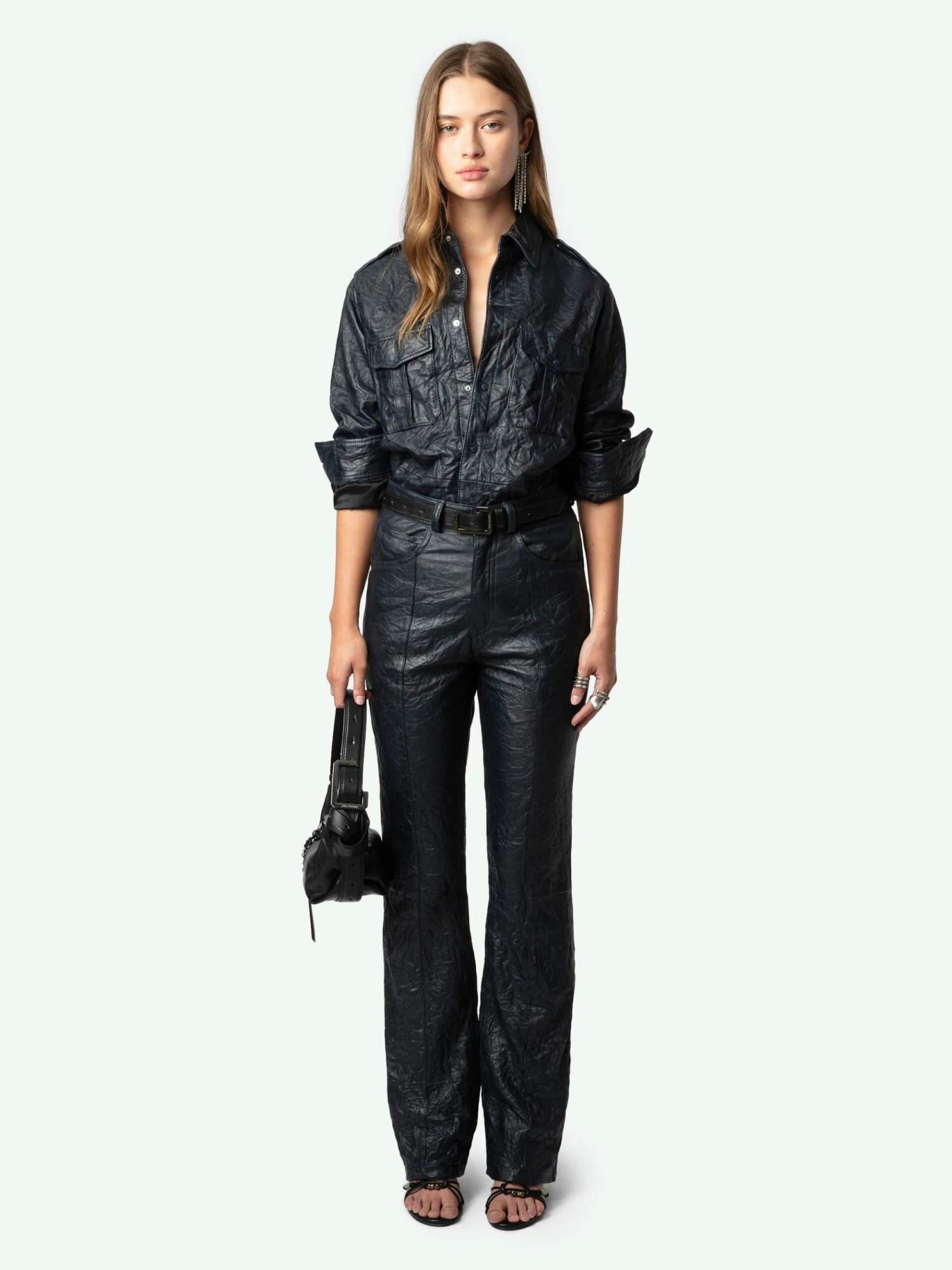 Taska Leather Shirt Encre Zadig & Voltaire Taska Leather Shirt Encre -Zadig Et Voltaire RWSH00029 ENCRE SHOOTING 6698cbda12bbf scaled