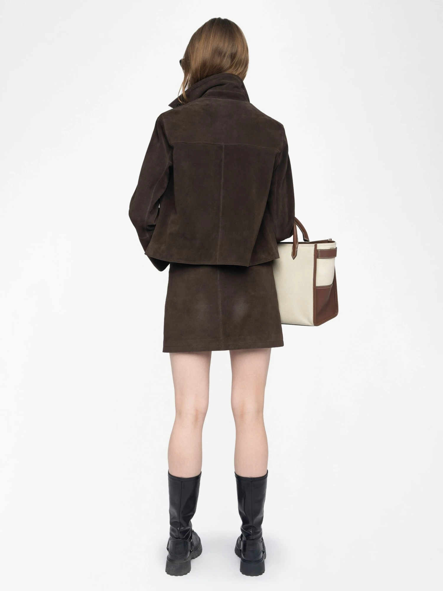 Jaime Suede Leather Skirt Dark chocolate Zadig & Voltaire Jaime Suede Leather Skirt Dark Chocolate -Zadig Et Voltaire RWSK01066 DARK CHOCOLATE BACK 68485284592ae scaled