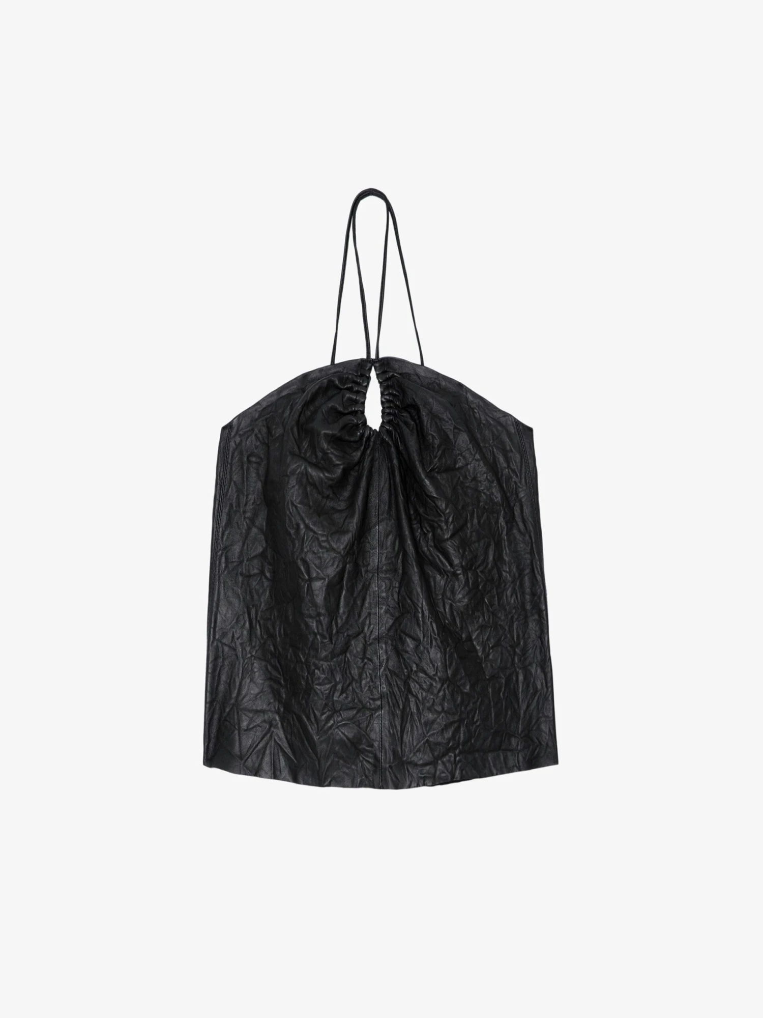 Cidonie Crinkled Leather Top Black Zadig & Voltaire Cidonie Crinkled Leather Top Black -Zadig Et Voltaire RWTO00012 NOIR PACKSHOT scaled