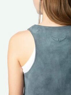 Zadig & Voltaire Tander Suede Top Uniform -Zadig Et Voltaire RWTO01018 UNIFORM HOVER 675ff5298f451