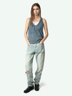 Zadig & Voltaire Tander Suede Top Uniform